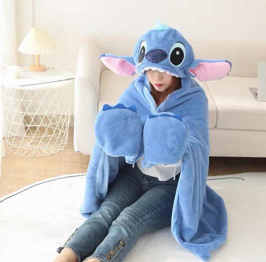 Stitch hooded cloak