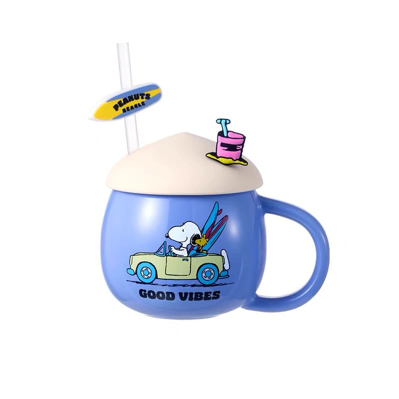 Snoopy summer vibes mug