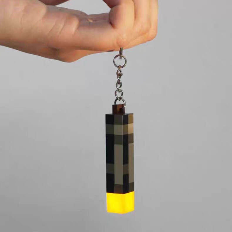Minecraft Torch Keychain