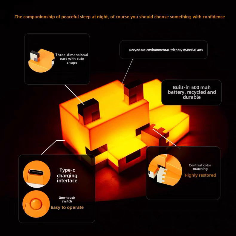 Minecraft Fox Night Lamp