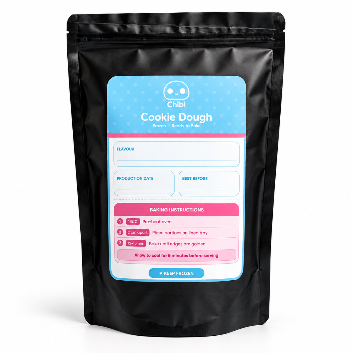 Mixed frozen Cookie dough - 20 pieces (50g)