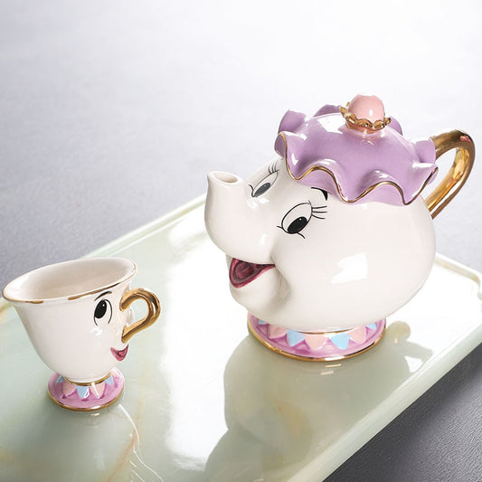 Beauty & the beast tea set