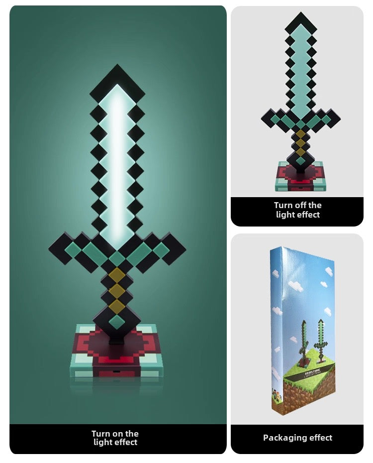 Minecraft Diamond Sword Night lamp