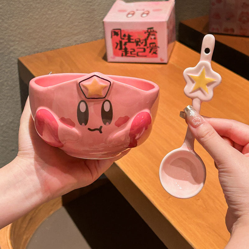 Kirby bowl with spoon