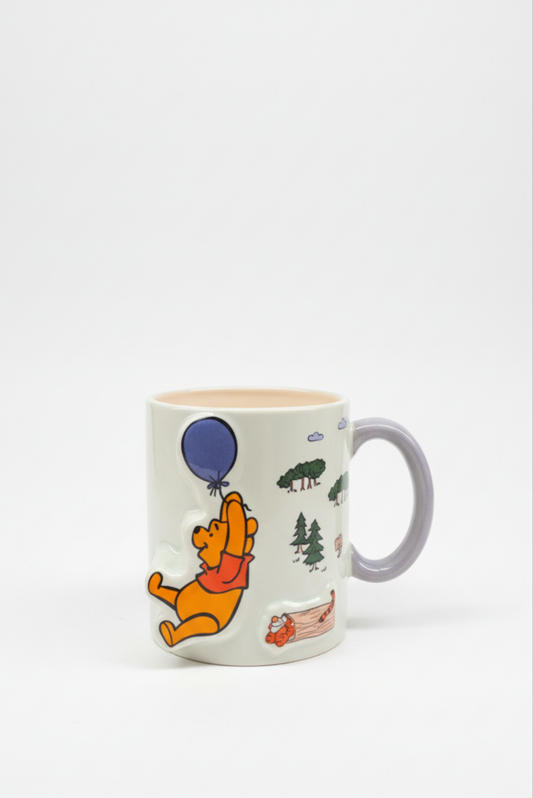 Winnie the Pooh balloon pair mug - Japan