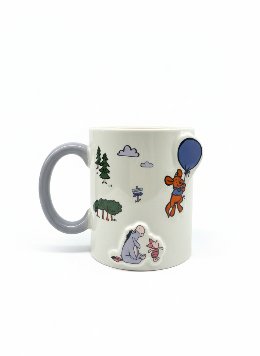 Winnie the Pooh balloon pair mug - Japan