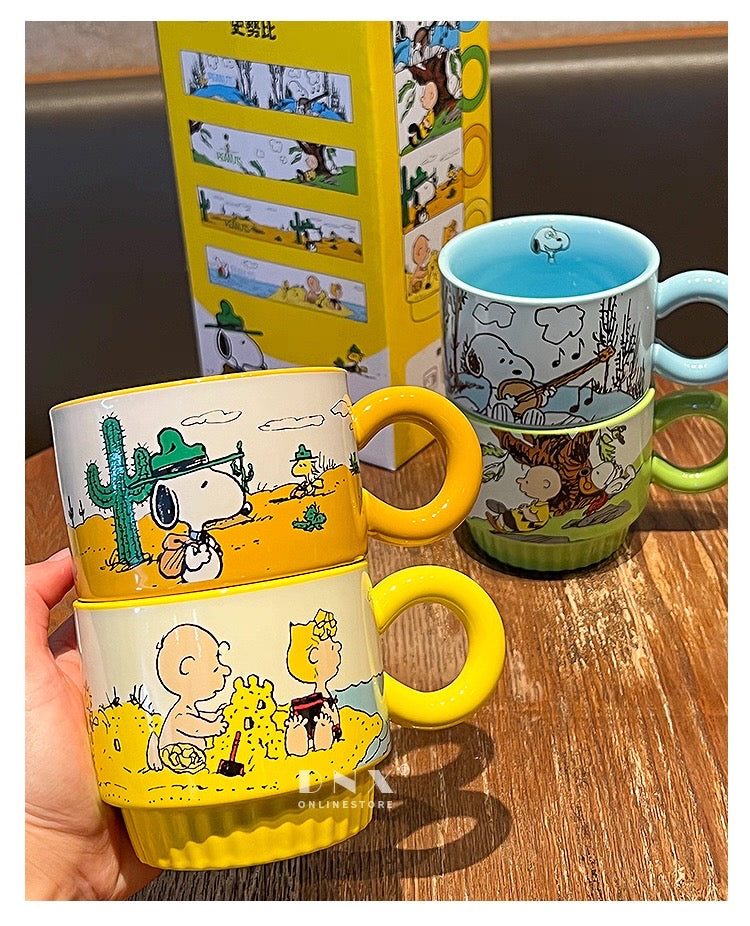 Snoopy mug set