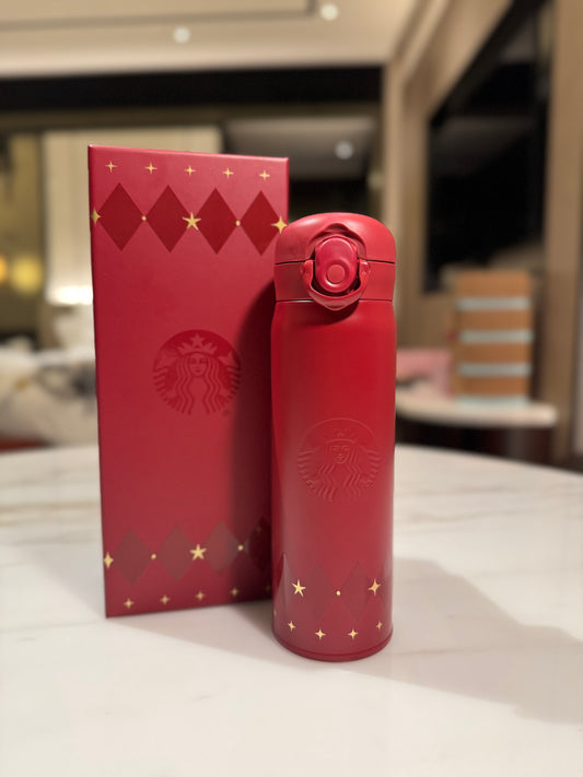 Starbucks red warmth & harmony thermos gift box (500 ml)