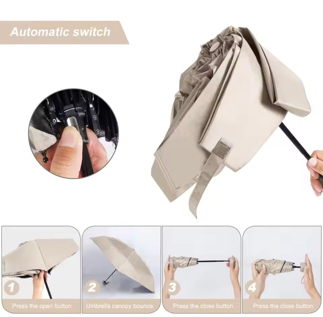 Capsule Umbrella Small and Portable Solid Color Sunshade for Women and Rain Dual Use Protection