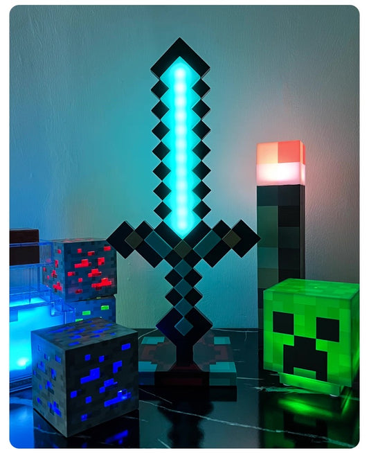 Minecraft Diamond Sword Night lamp