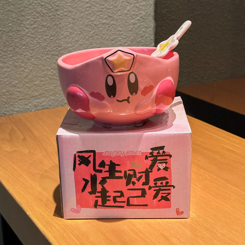 Kirby bowl with spoon