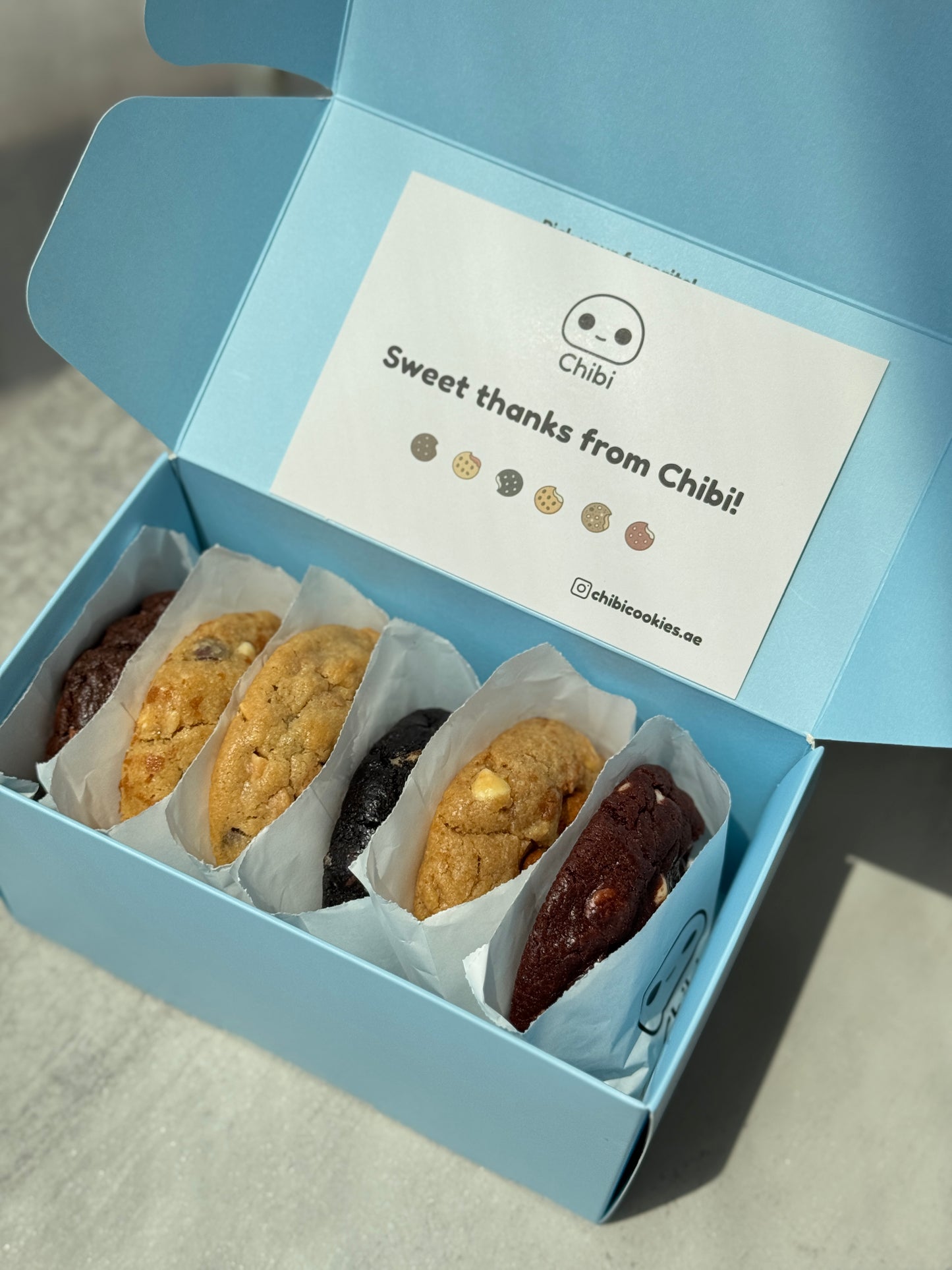 Chibi Cookies box (6 cookies)