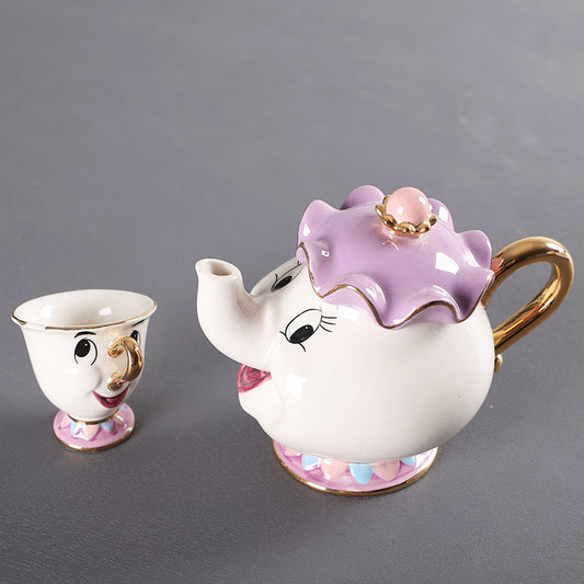 Beauty & the beast tea set