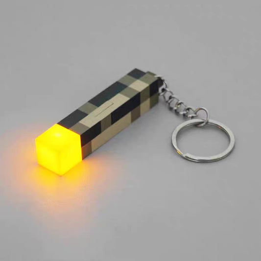 Minecraft Torch Keychain