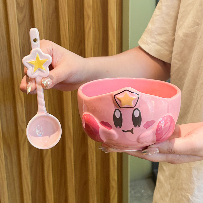 Kirby bowl with spoon