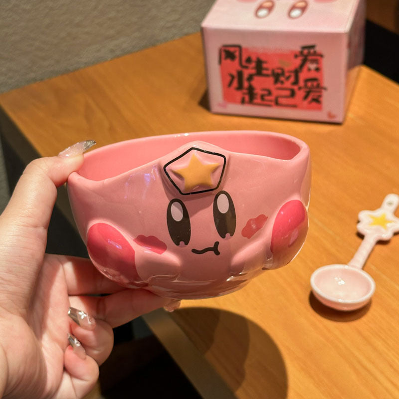 Kirby bowl with spoon