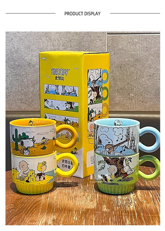 Snoopy mug set