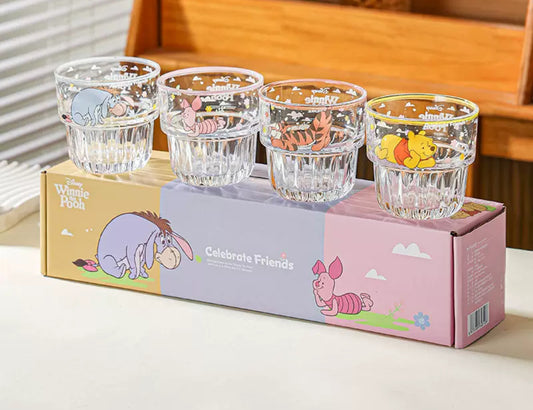 Winnie & friends glass cups