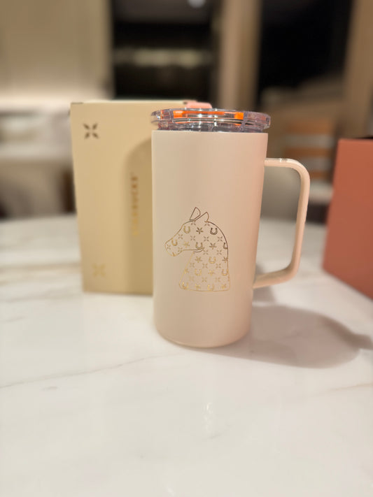 Horse Head Stainless Steel Desktop Mug 660ml