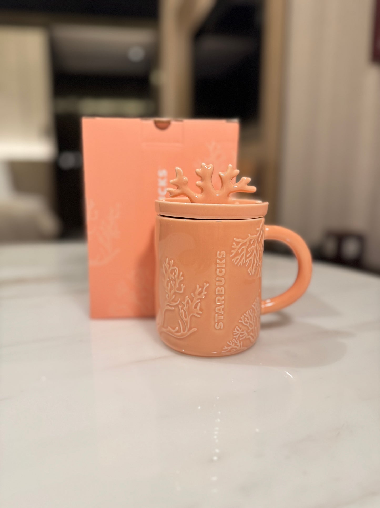 Starbucks Coral shape mug 435 ml