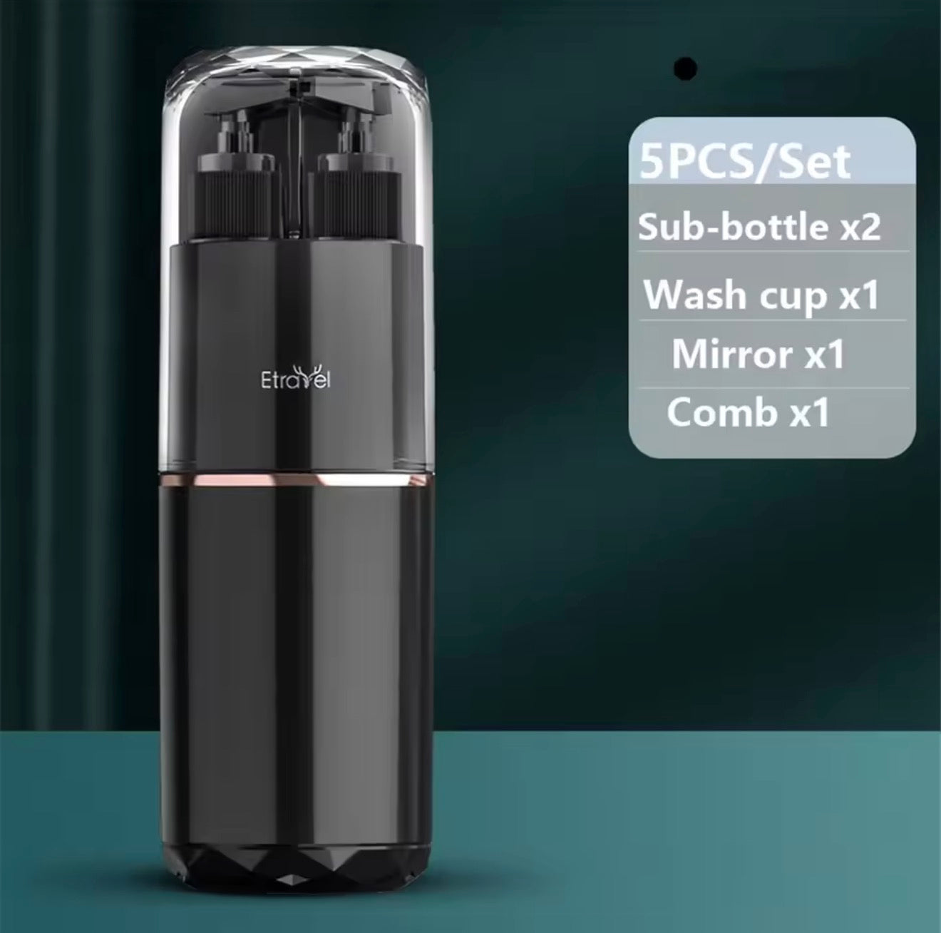 5 in 1 travel refillable dispenser