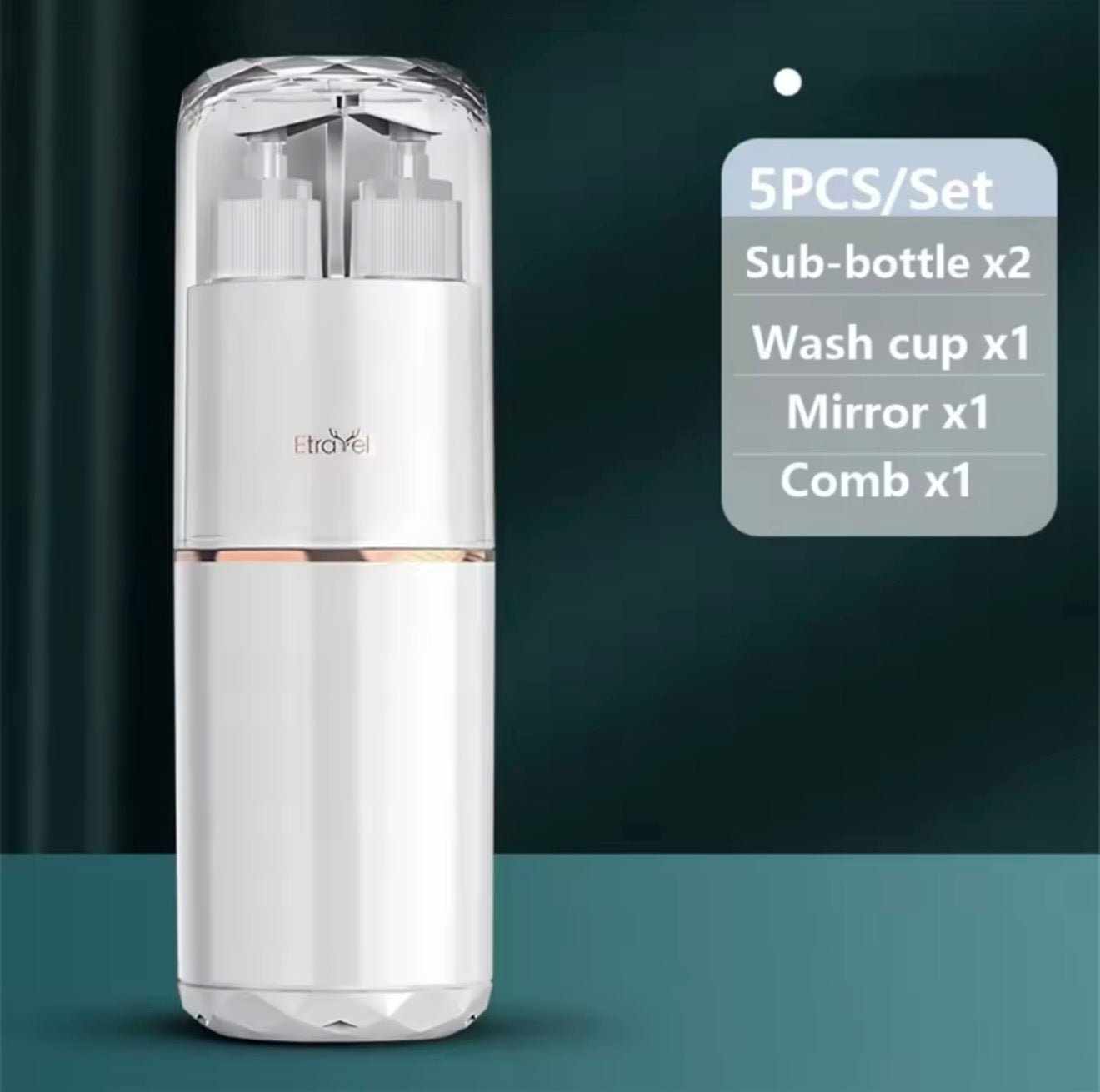 5 in 1 travel refillable dispenser