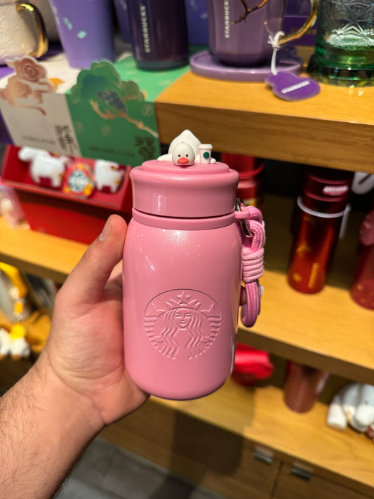 Sweet Star Pupu Duck Series Stainless Steel Thermos Mug 370ml with Magnet design