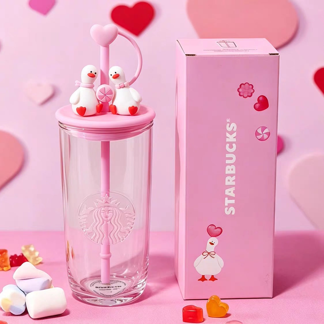 Starbucks glass cup duck edition 500 ml