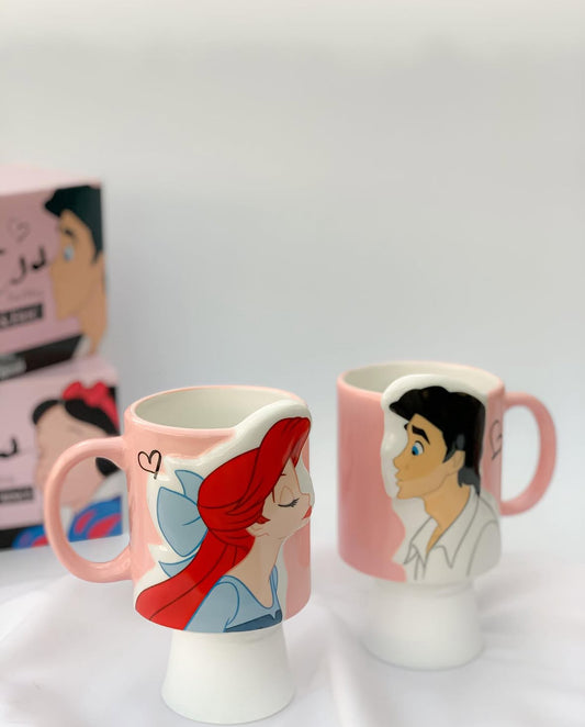 Ariel & Eric pair mugs