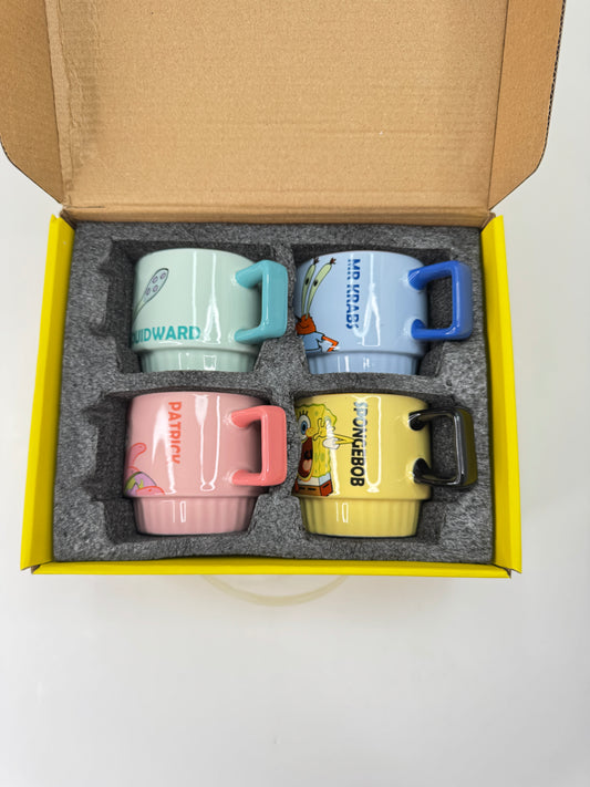 SpongeBob Mug Set (4 Mugs )