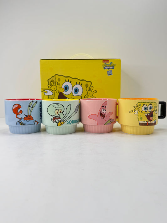 SpongeBob Mug Set (4 Mugs )