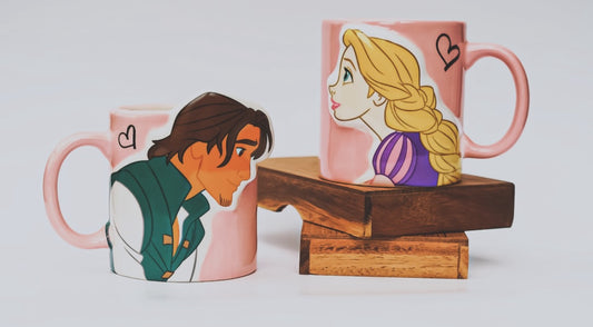 Rapunzel & Flynn pair mug