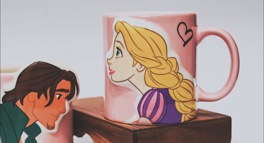 Rapunzel & Flynn pair mug