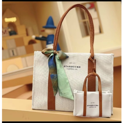 Starbucks- Tote Bag (Without the small bag)