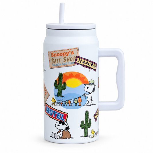 Snoopy drink handle thermos cup - 1500ml
